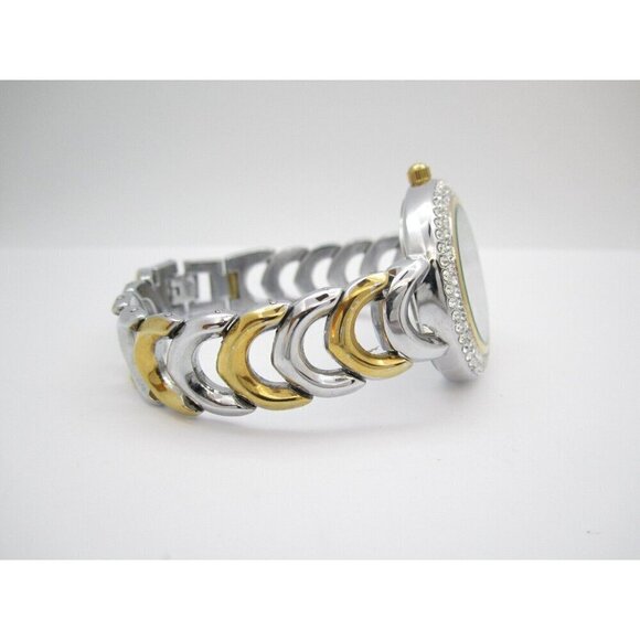 Women Akribos XXIV Diamond Dia Analog 34mm Round Watch (H222) "New Battery" - Picture 8 of 10